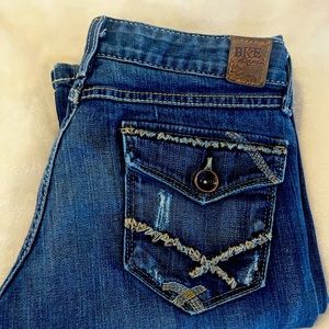 BKE bootcut dark denim jeans great used condition